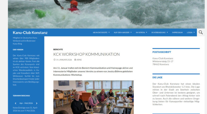 Verbesserung der Homepage und des Newsletter-Versands